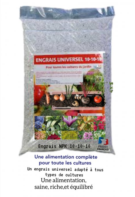 Engrais universel granulé NPK 10-10-10 à partir de 2,90€